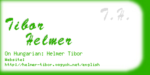 tibor helmer business card